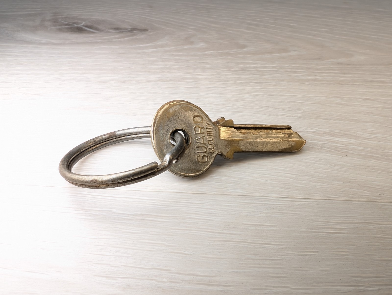 Vintage Brass Guard Security Keys Brooklyn NY Decorative Collectors Set on Ring
