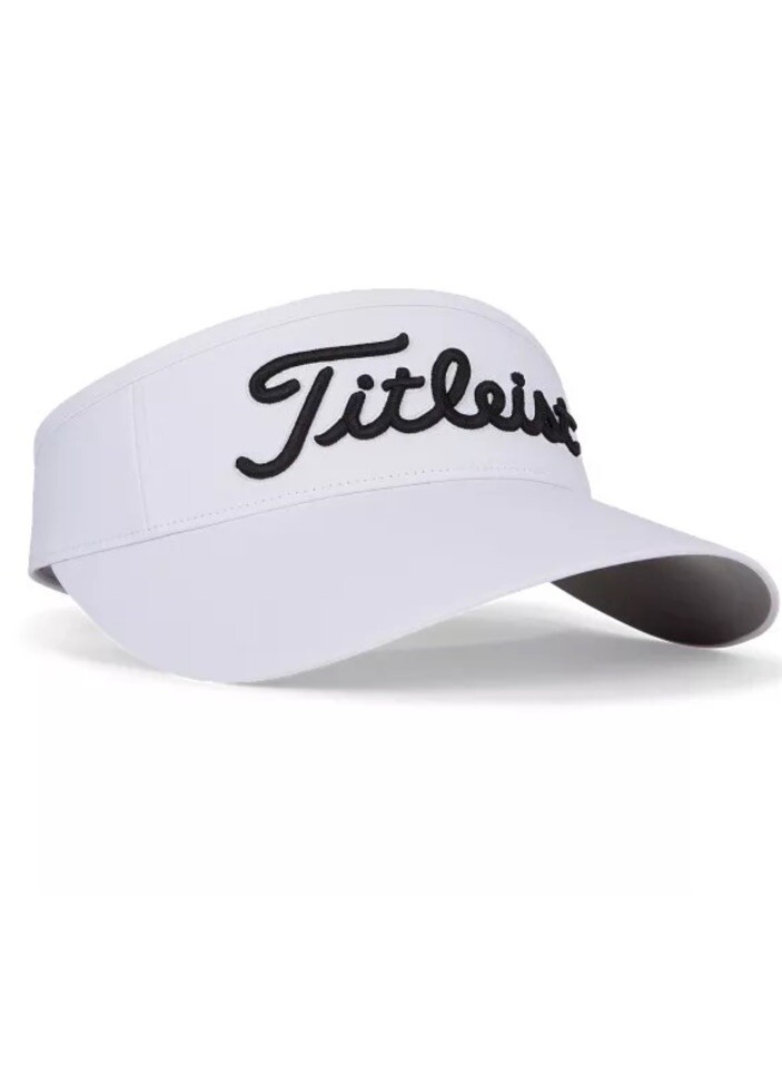 New Women’s TITLEIST Sundrop Golf Visor White/Black Adjustable