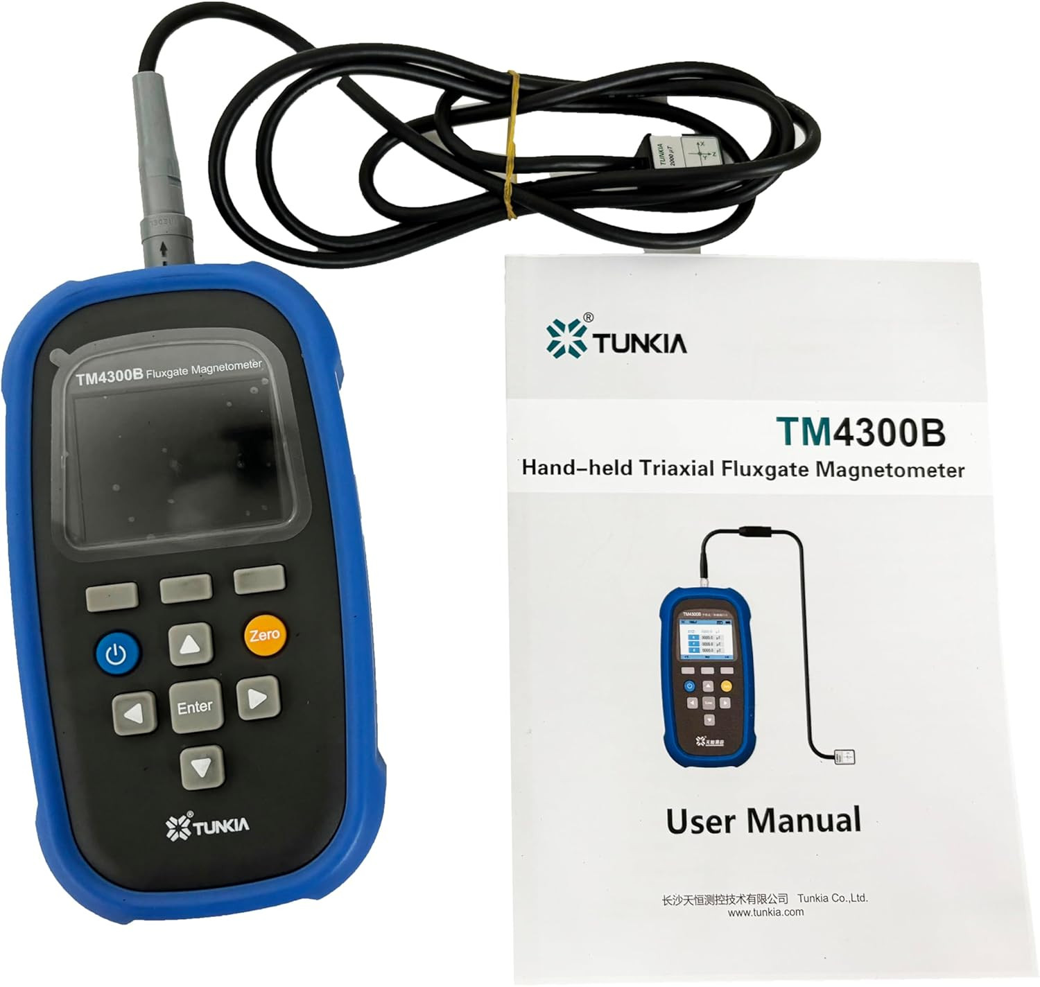 Three-axis Fluxgate Magnetometer Tesla Meter Gauss Meter with Class 2 0-2000μT