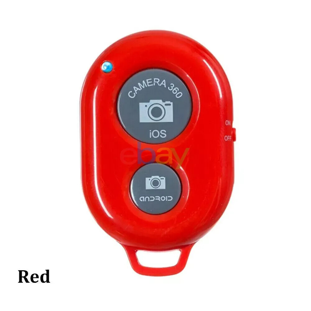 2x New Wireless Camera Bluetooth Remote Shutter For iPhone Samsung IOS Android