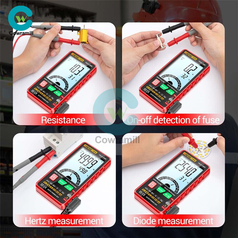 ANENG 616 Backlight Digital LCD Multimeter 6000 Counts AC/DC Voltage Current