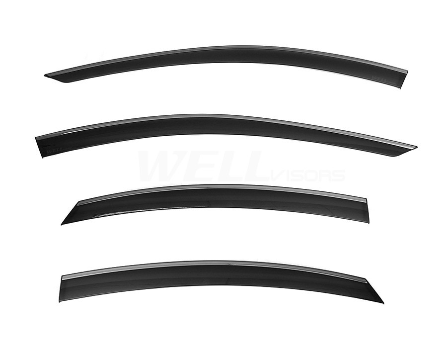 Wellvisors For 2025-2026 25 26 Toyota Camry Window Visor Deflectors Black Trim
