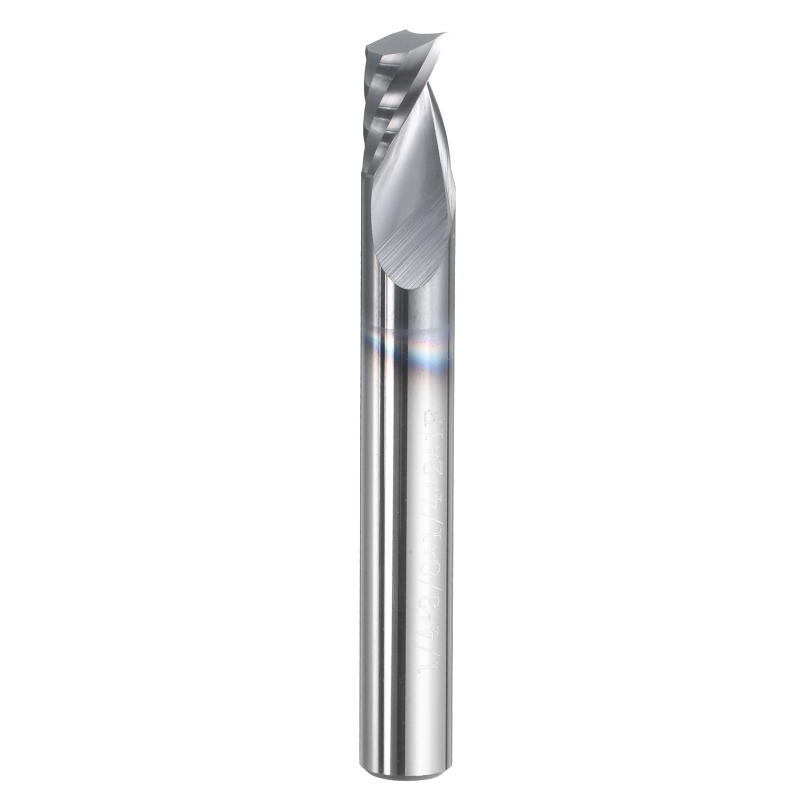 Spiral Router Bit 1/4"x1/4"x3/8"x2" AITiN Coat 1 Flute 30 Degree HRC44-46