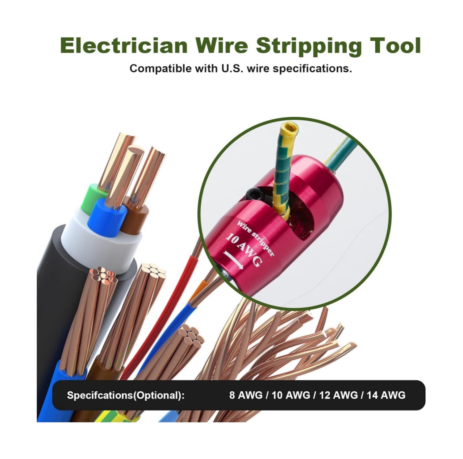 Wire Stripper -Drill Wire Stripping and Twisting Tool Upgrade Electrical Durable