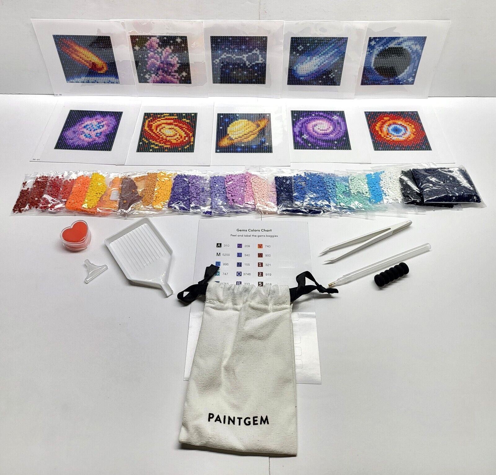 PaintGem SPACE EDITION Diamond Painting Kit - 10 Designs - PGN-MINI-04 **NEW**