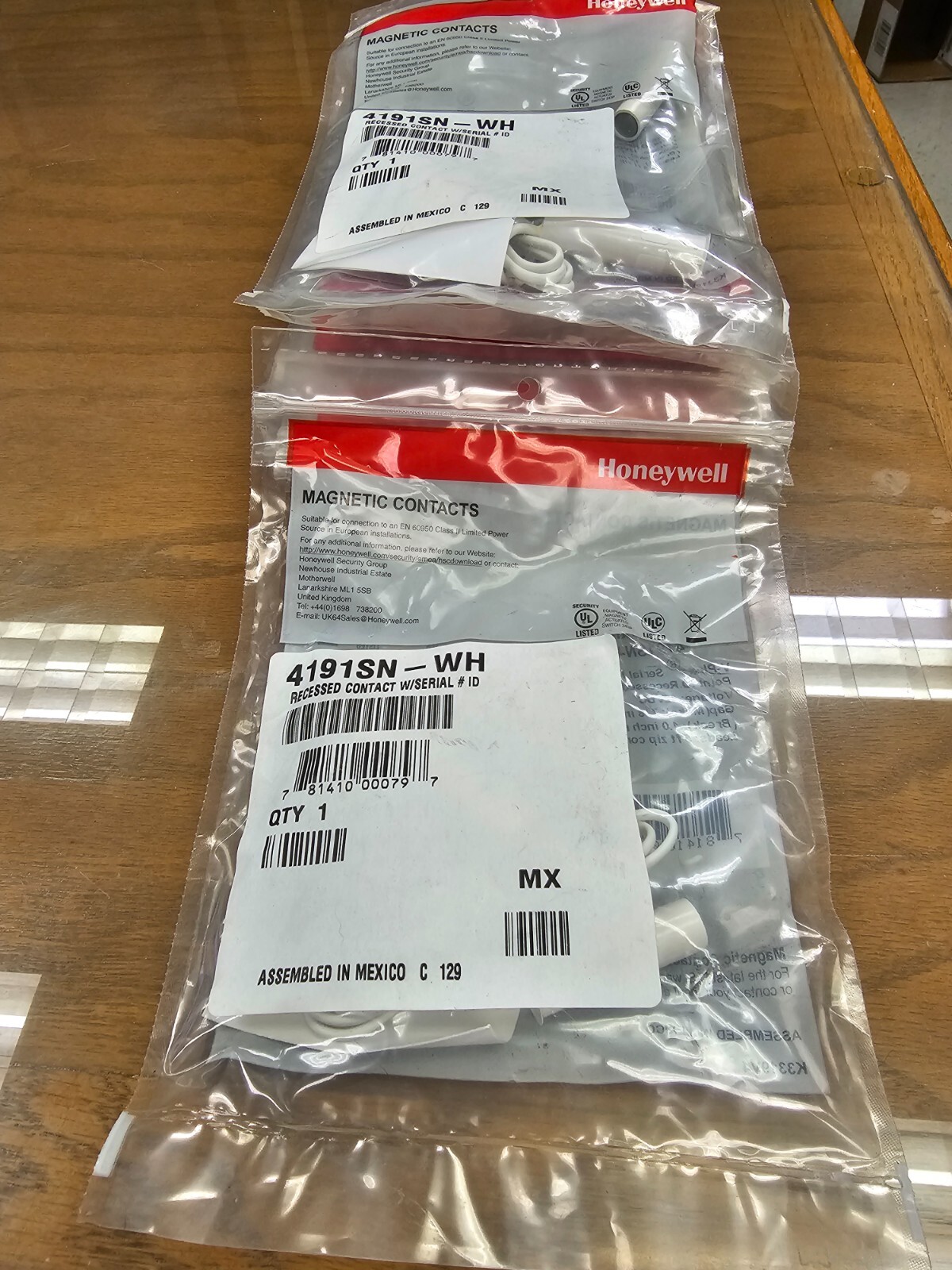 HONEYWELL 4191SN-WH Vplex Addressable Recessed Door Contact - Qty. Available
