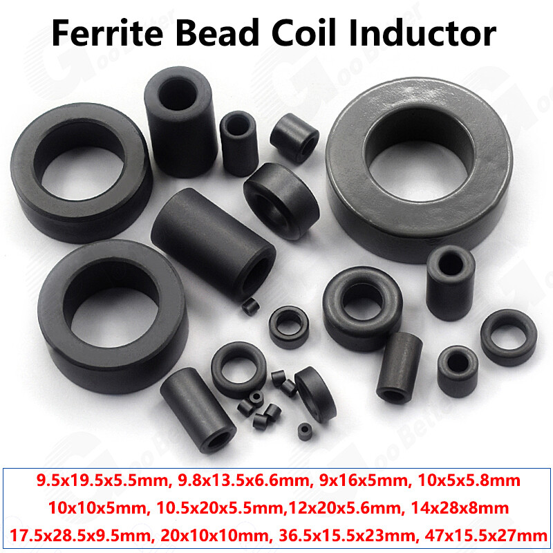 Ferrite Bead Toroide Core Coil Inductor Ferrous Ring Cables Filter ID 5.5mm-27mm