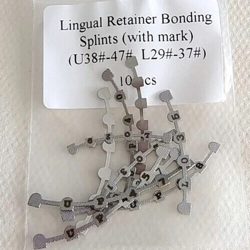 10Pcs Dental Orthodontic Lingual Retainer Bonding Splits with Mark 10pcs/pack
