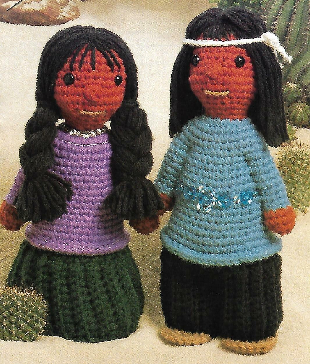 Navajo Indian Dolls crochet PATTERN INSTRUCTIONS