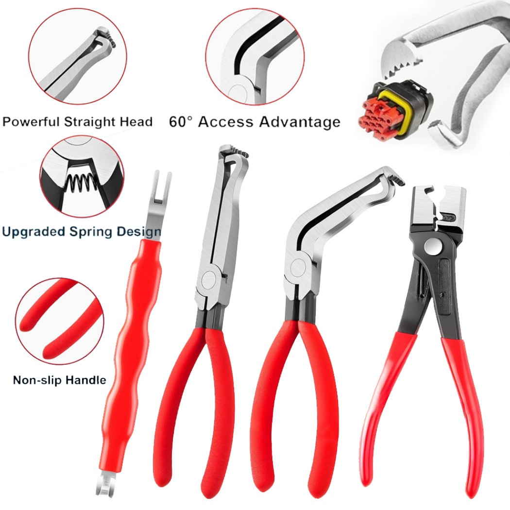 Electrical Disconnect Pliers Connector Separator Terminal Plug Removal Tool Kit