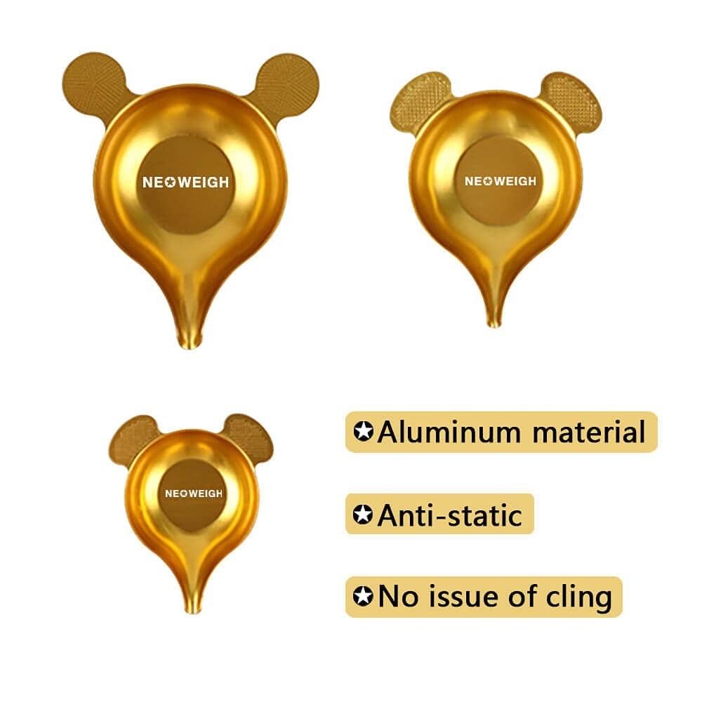 Powder Pans for Reloading, Scale Pan, Narrow Spout, Aluminum Pan Use with Scale,