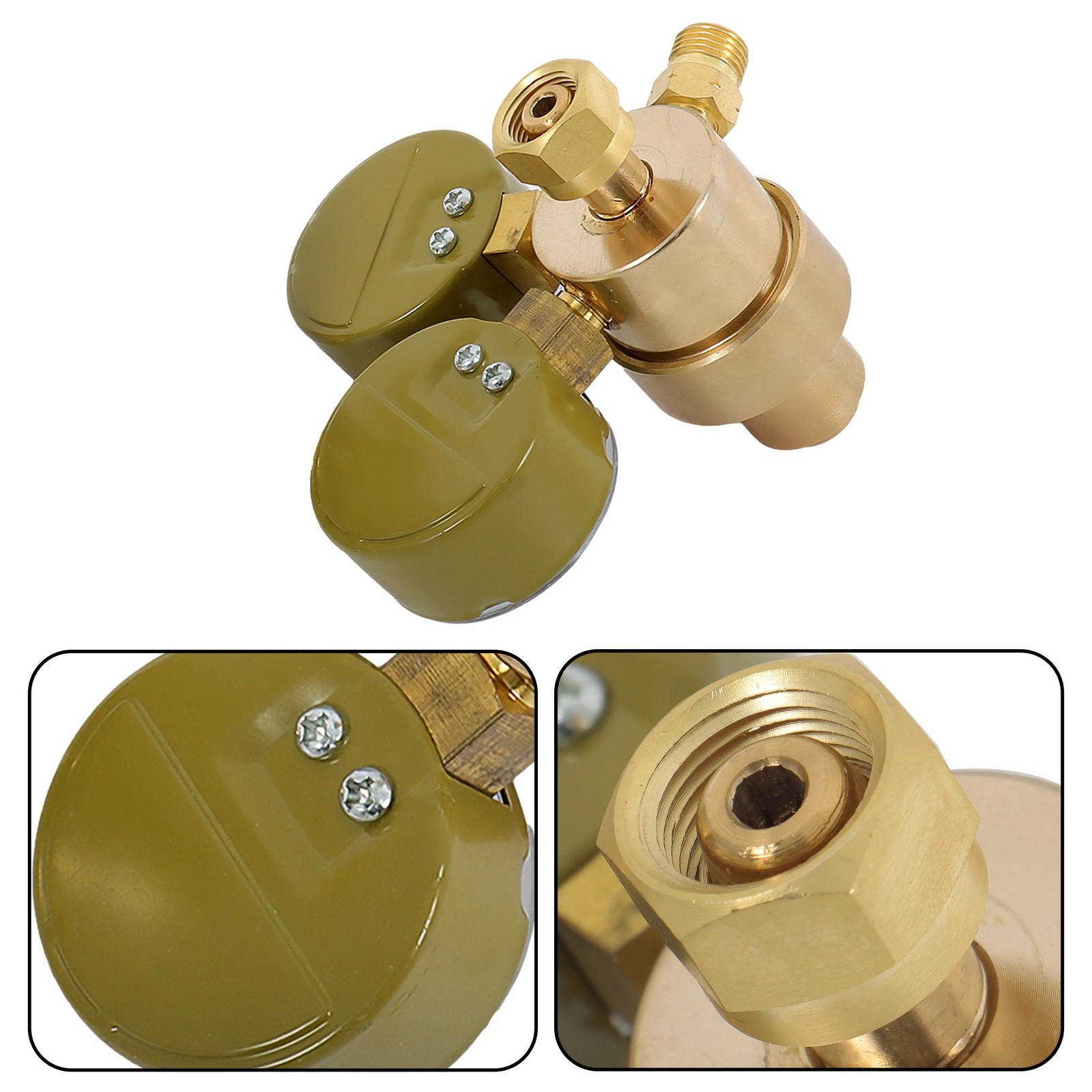 OXYGEN & ACETYLENE Regulators Fit Victor Gas Torch Cutting Solid Brass 4 Welding
