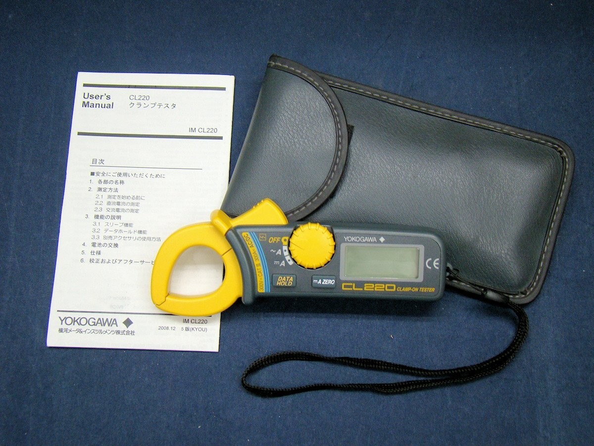 Yokogawa CL220 Mini Clamp Tester for AC/DC Current Measurement Operation Tasted