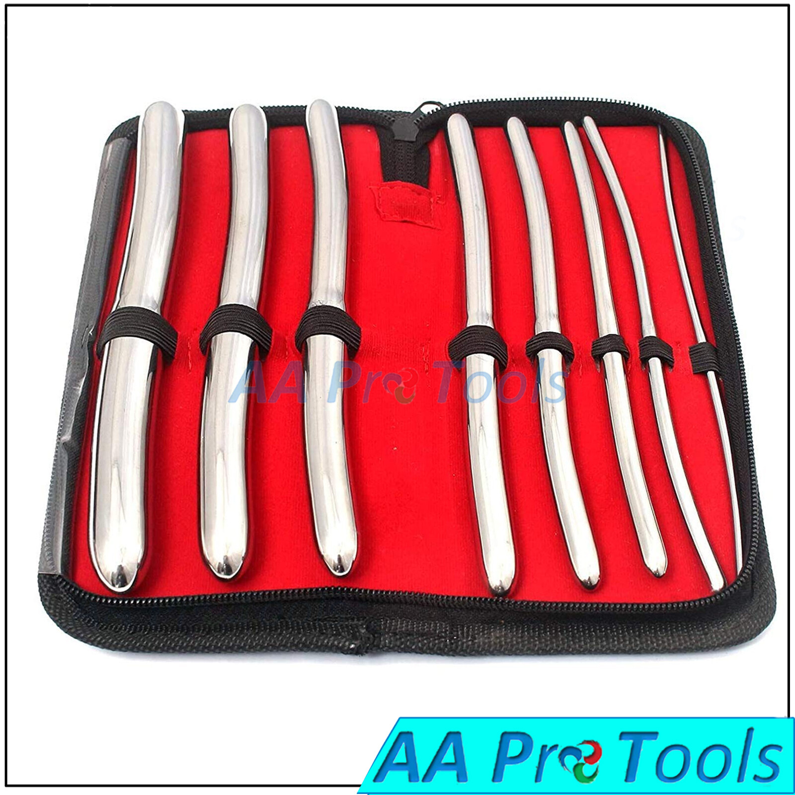 HEGAR 8 Pieces Sounds KIT, Stainless Steel Gyne Urethra USE