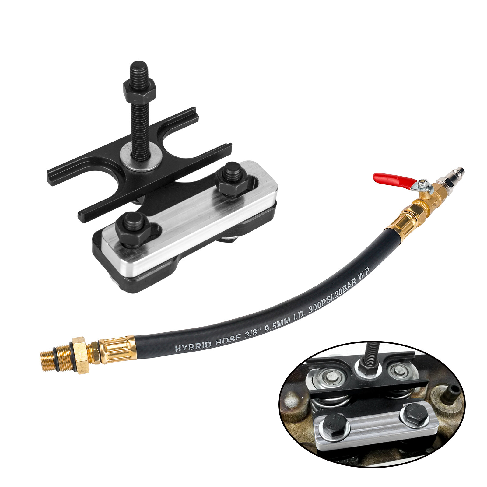 LS Valve Spring Compressor & Air Valve Holding Tool For GM Chevy LS1 LS2 LS3 LS6