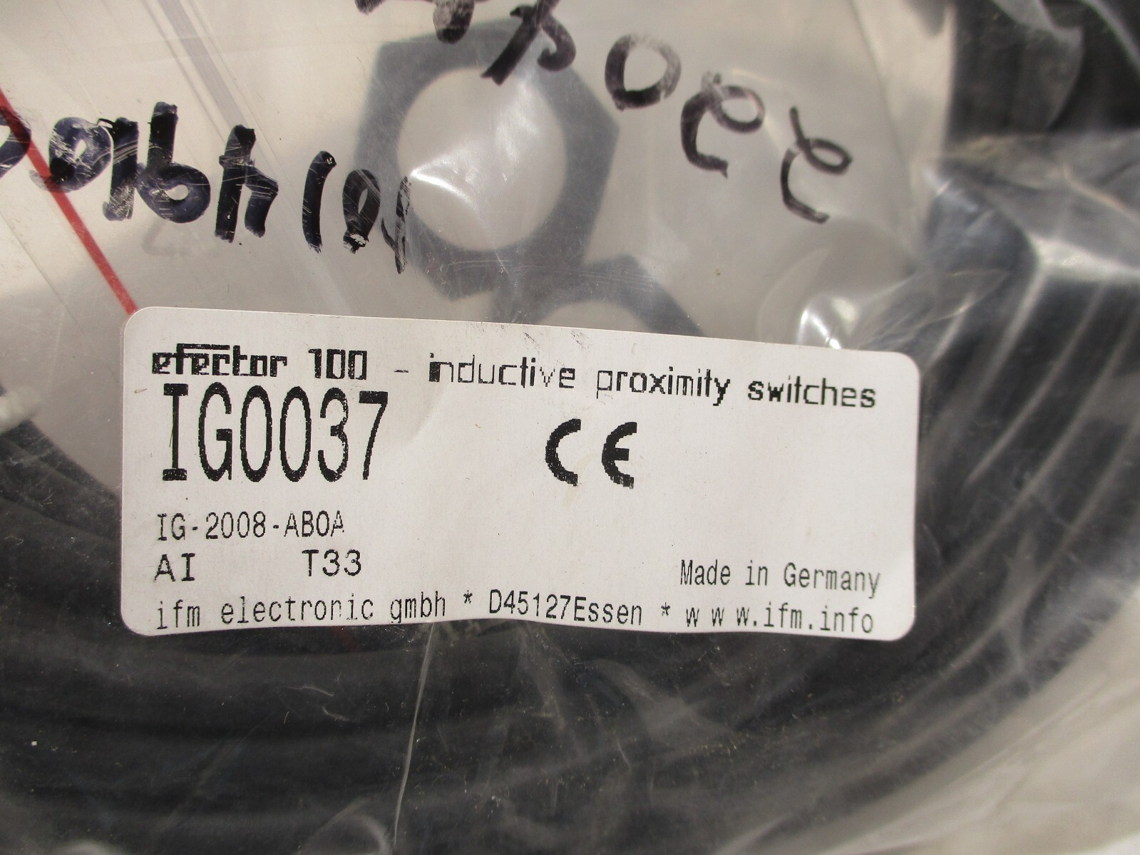 NEW IFM IG0037 PROXIMITY SWITCH IG-2008-ABOA