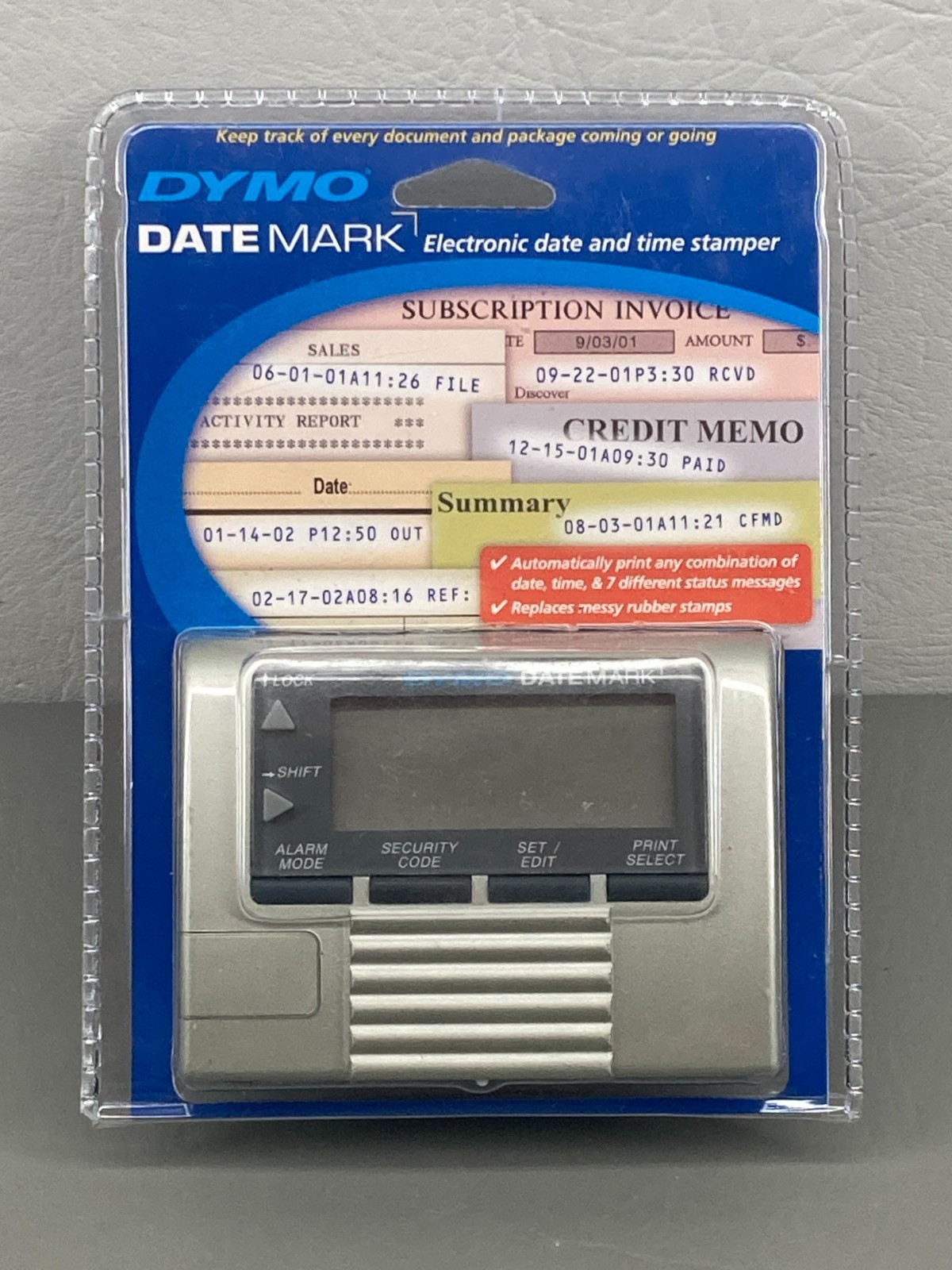 DYMO DateMark Electronic Date & Time Stamper Model 47002-USA New Sealed