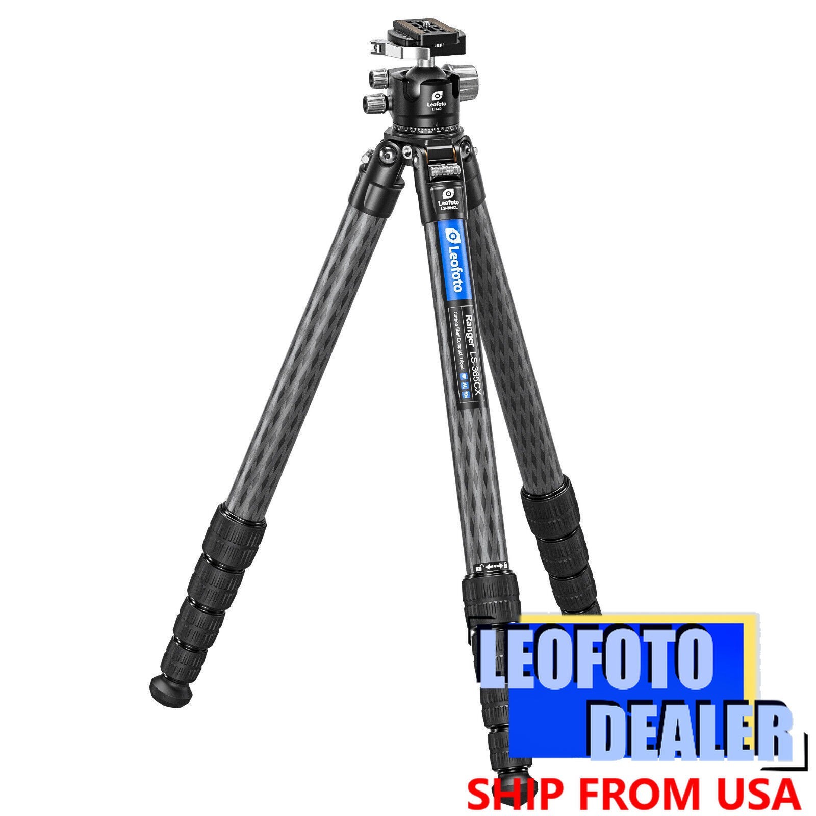 Leofoto LS-365C X Version Ranger Series Tripod+LH-40LR Ballhead Set