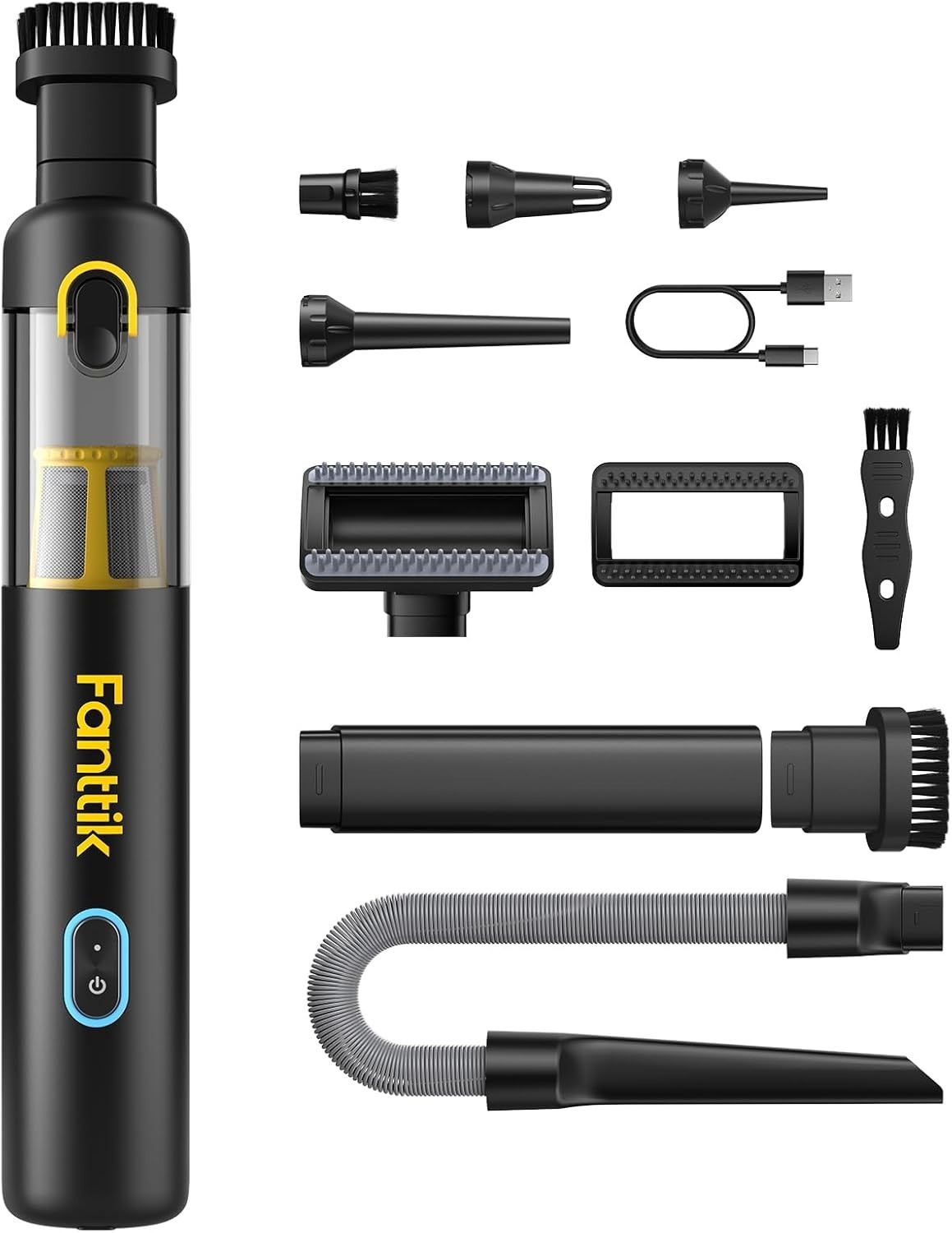 New Slim V8 APEX Car Vacuum, 4-in-1 Portable Mini Cordless Vacuum.