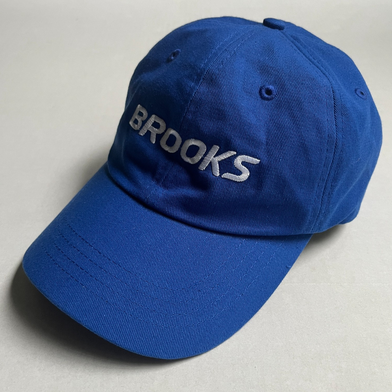 Brooks Running Cap Hat BOCO Gear Cotton Polyester Adjustable Let's Run There