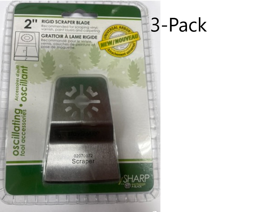 Oscillating 2" Scrapper (3-Pack) Multi-Tool