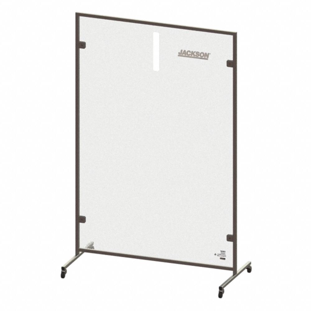 Jackson safety 36901 protective barrier, glass/steel