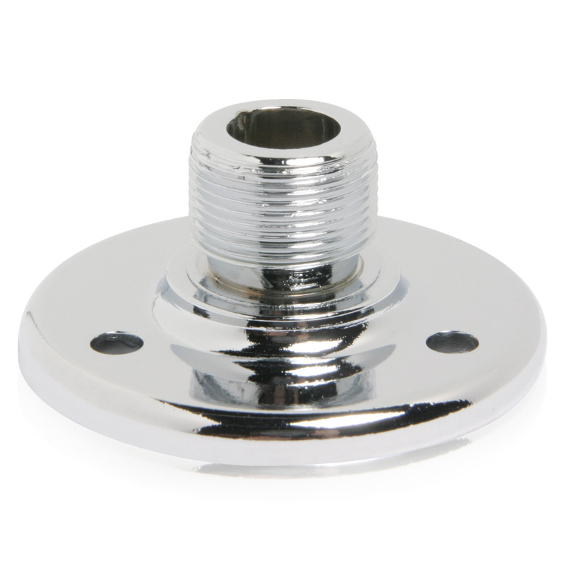 Atlas Sound AD-12B Surface Mount Male Mic Flange 5/8 inch-27 Thread