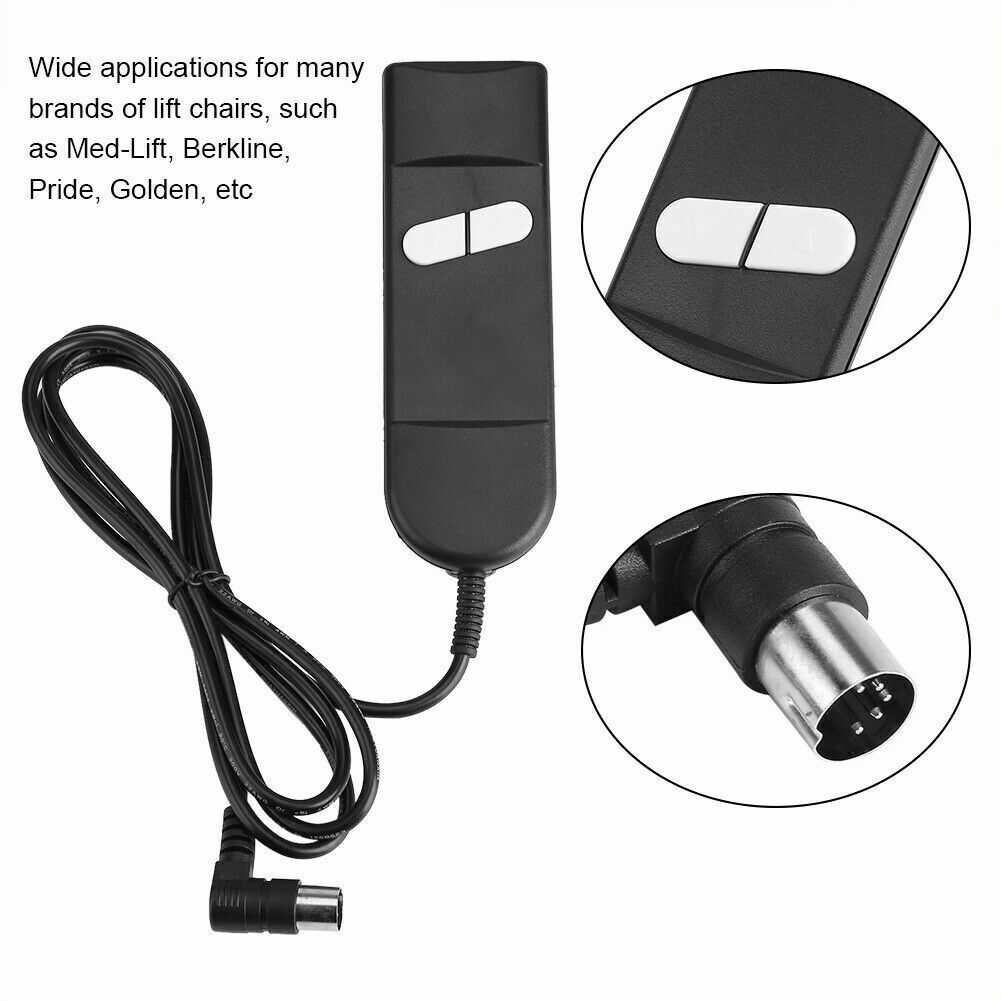 Okin Pride Electric Recliner Chair Sofa 2Button 5Pin Hand Switch Remote Control