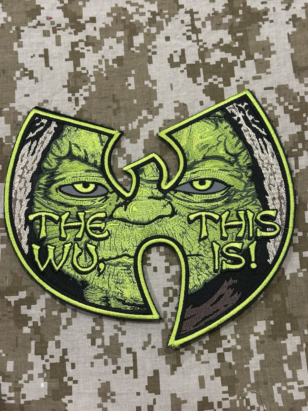 The Wu This Is Wu Tang Clan Design Yoda LARGE  Patch