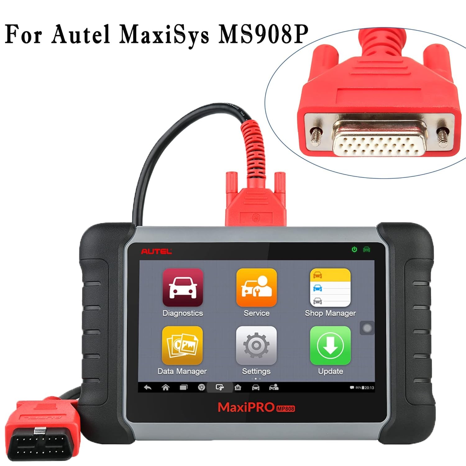 OBD Main Test Cable Wire Data Cord Connector Cable for Autel MaxiSys Pro MS908P