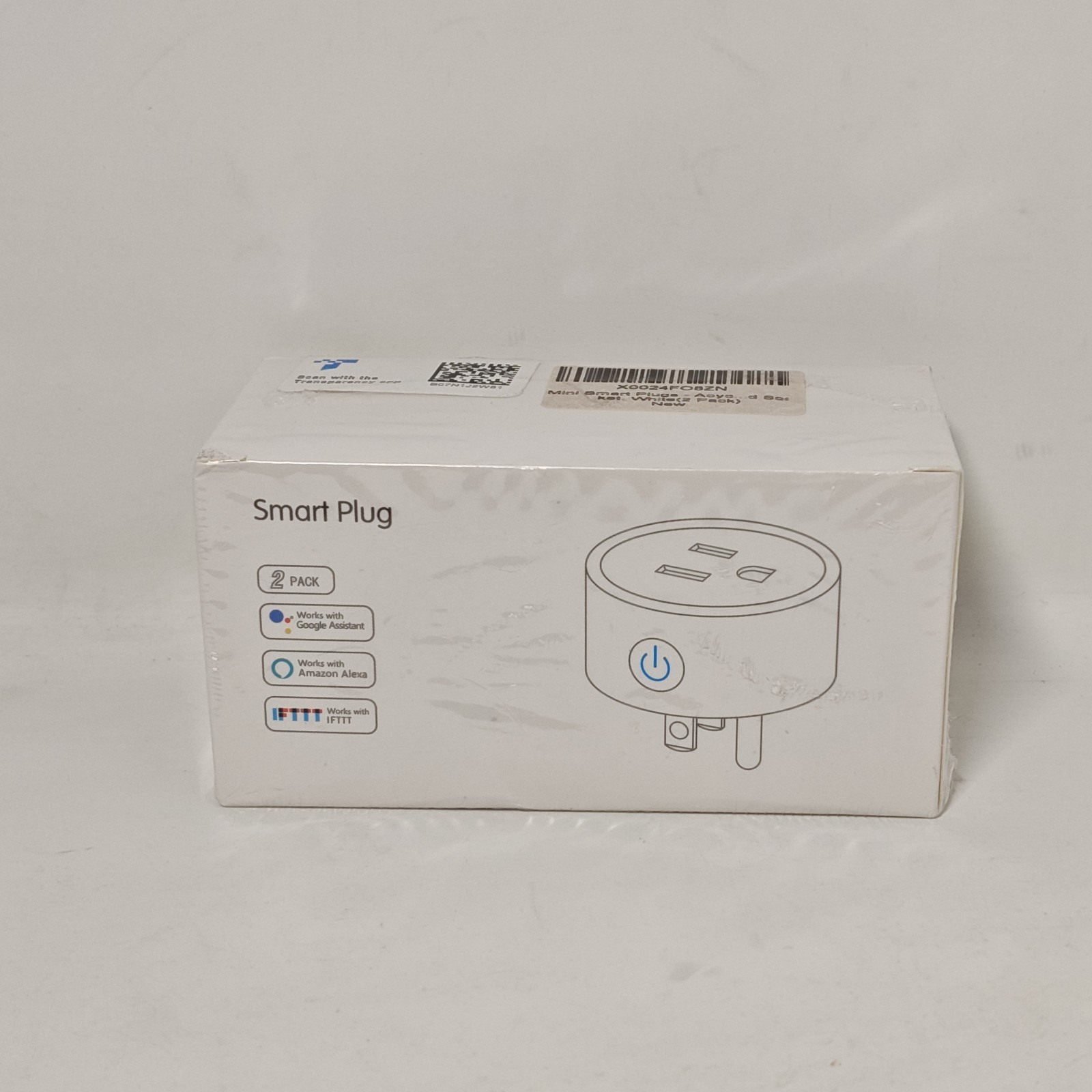 Mini Wifi Smart Plug 2.4GHz Only / Alexa & Google Home Compatible Pack Of 2
