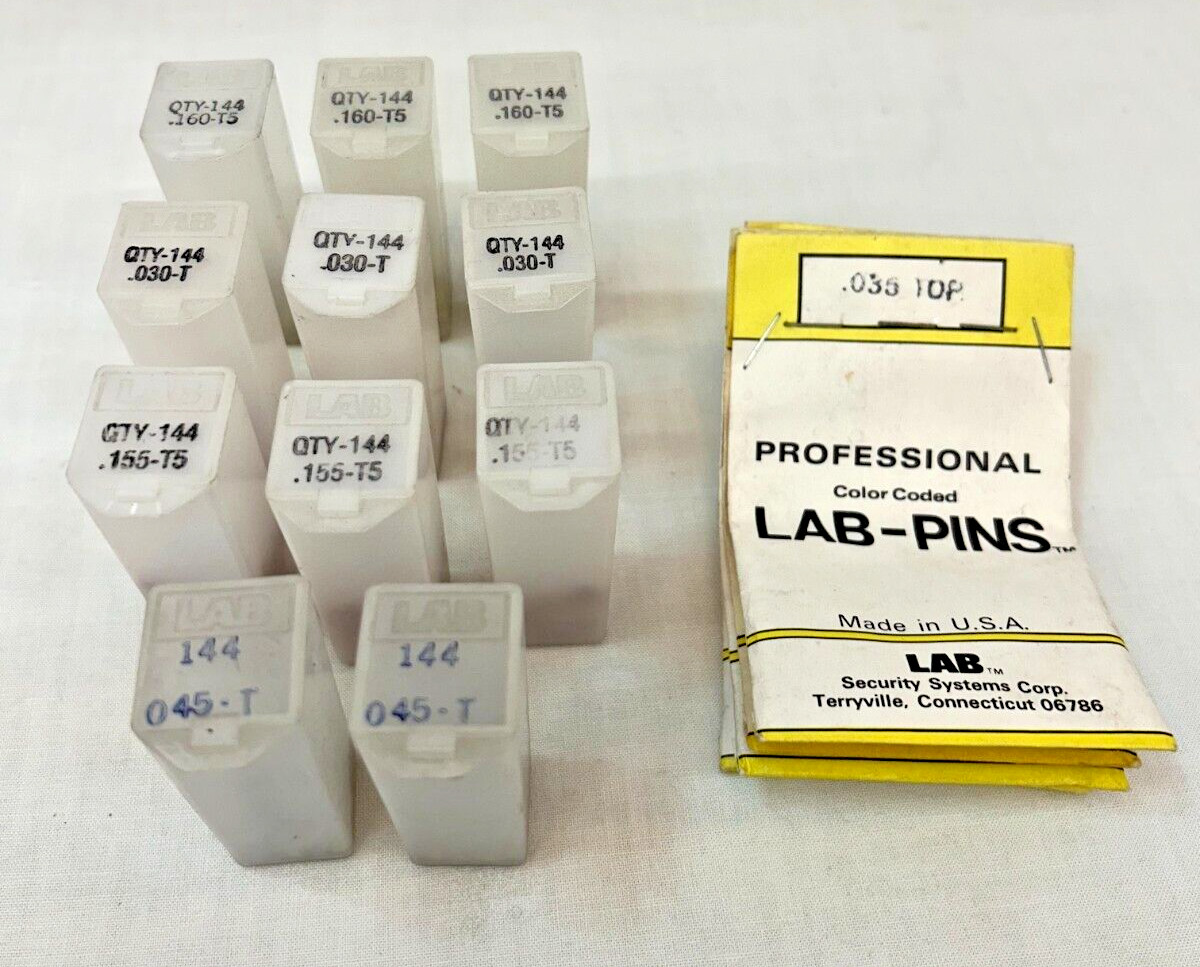 Mixed Lot of LAB Professional Quality Lock Tumbler Pins - lot of 15 packages
