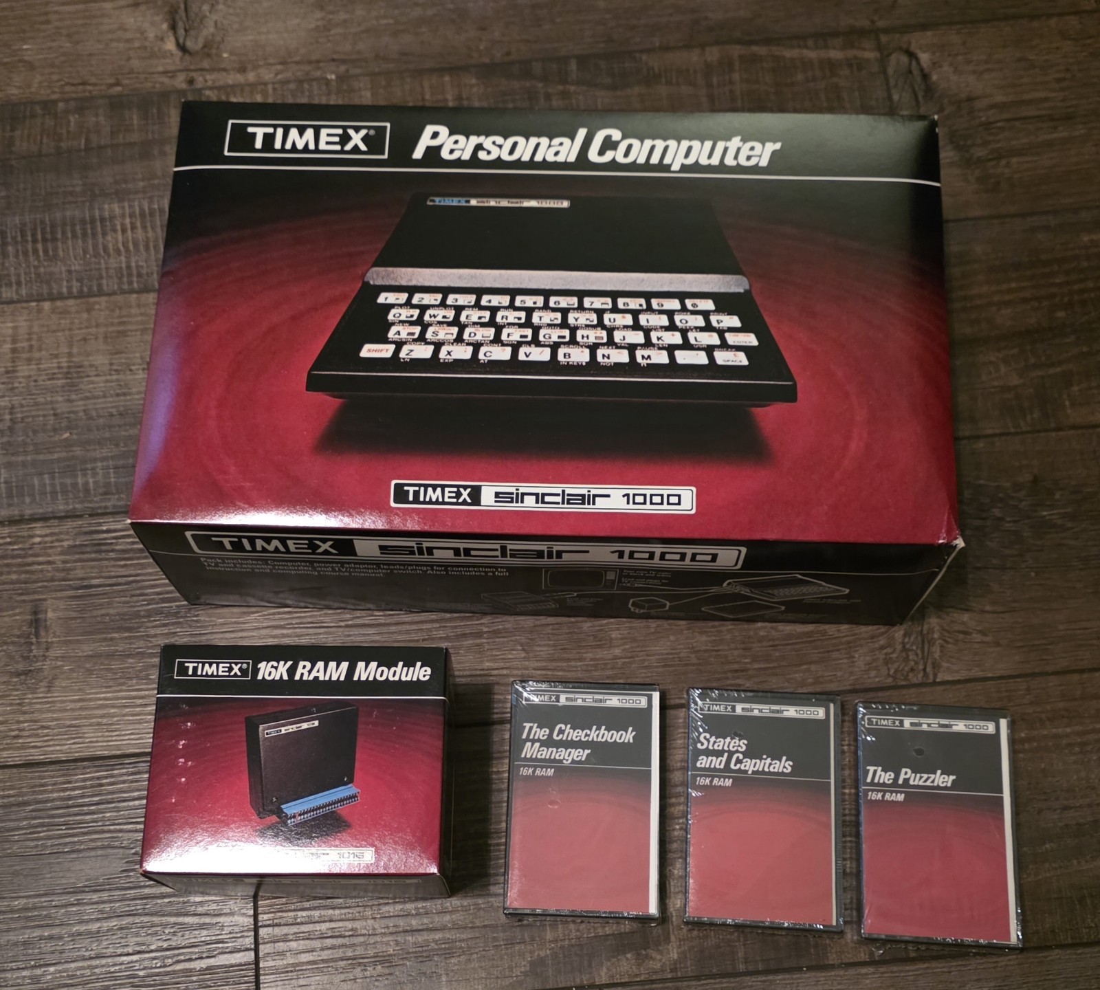 Timex Sinclair 1000 Vintage Personal Computer/ Extra Ram/3 Programs New