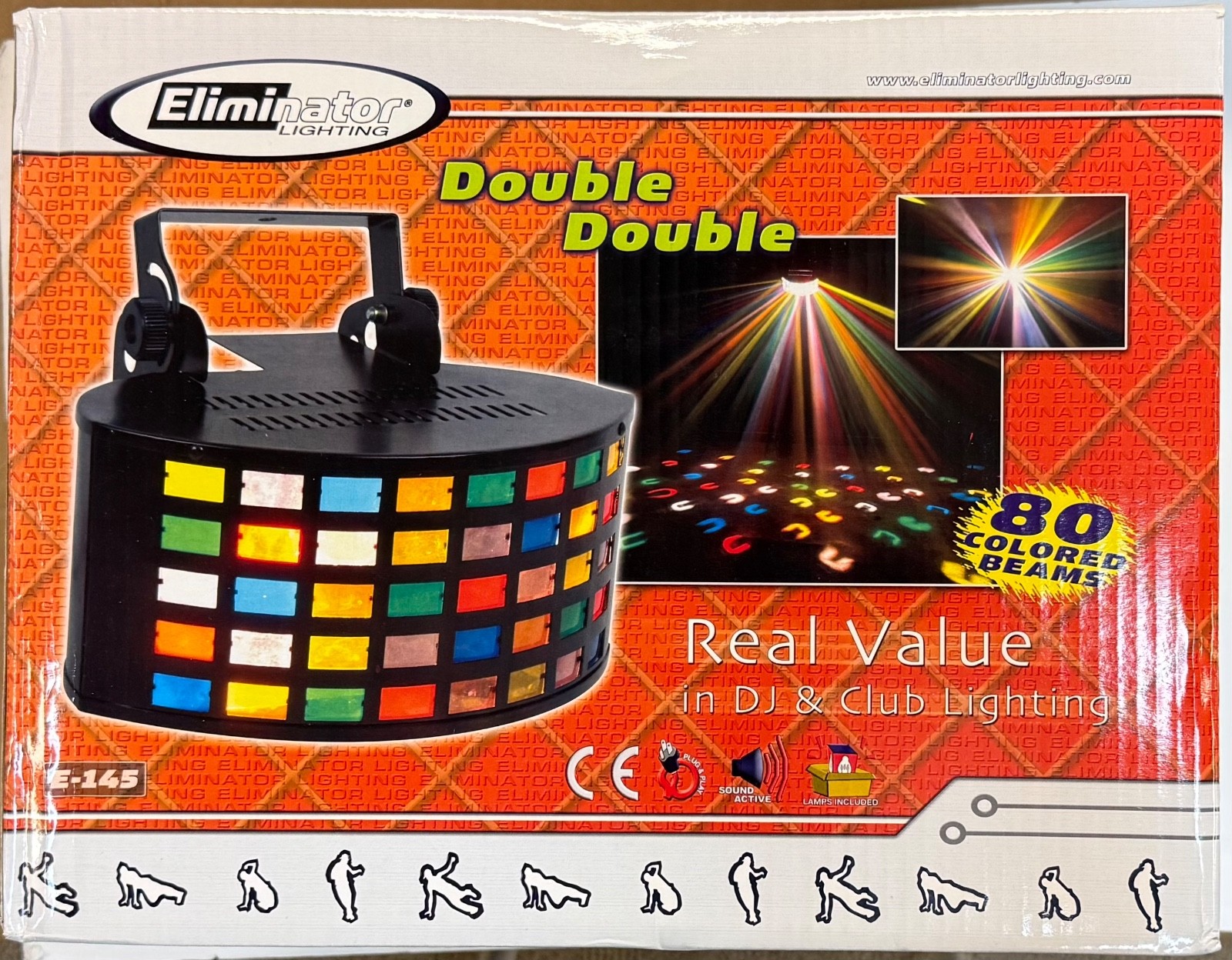 ELIMINATOR LIGHTING E145 ARRAY - Sound Controlled - (SEALED) 80 Colored Lights