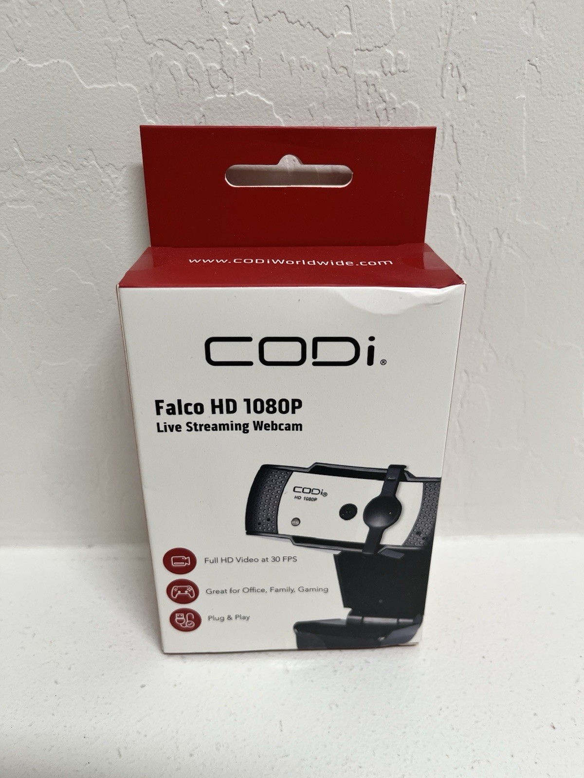 Codi Falco HD 1080P A05020 Live Streaming Webcam Brand New Factory Sealed