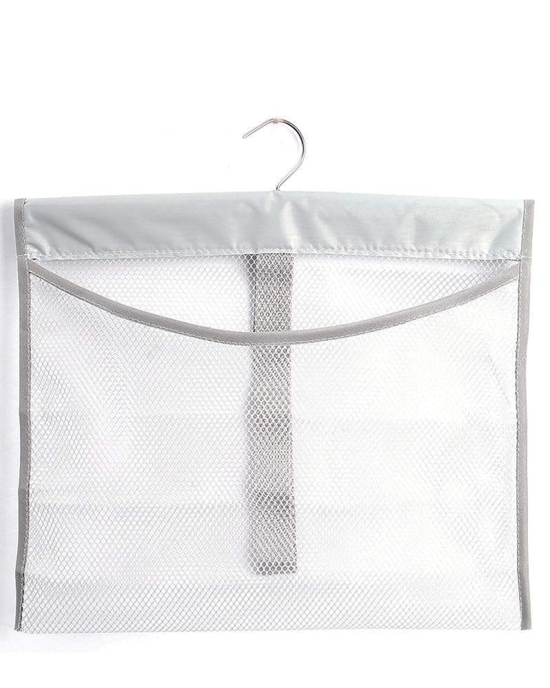 ALYER Hanging Mesh Shower Pockets for 34oz/1000ml Shampoo and Gray