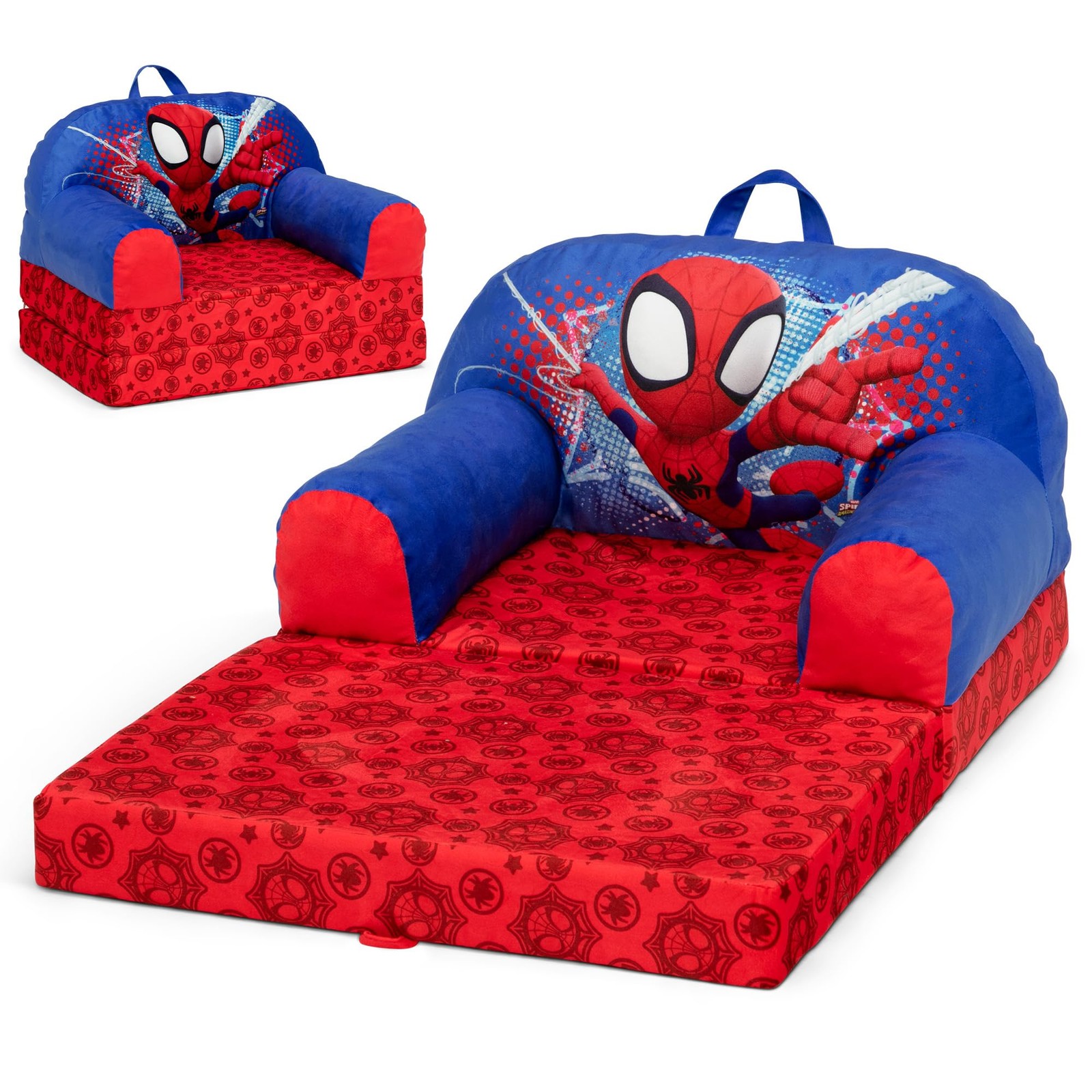 Delta Children - Spidey and His Amazing Friends Cozee Buddy Flip-Out Kids Ch...