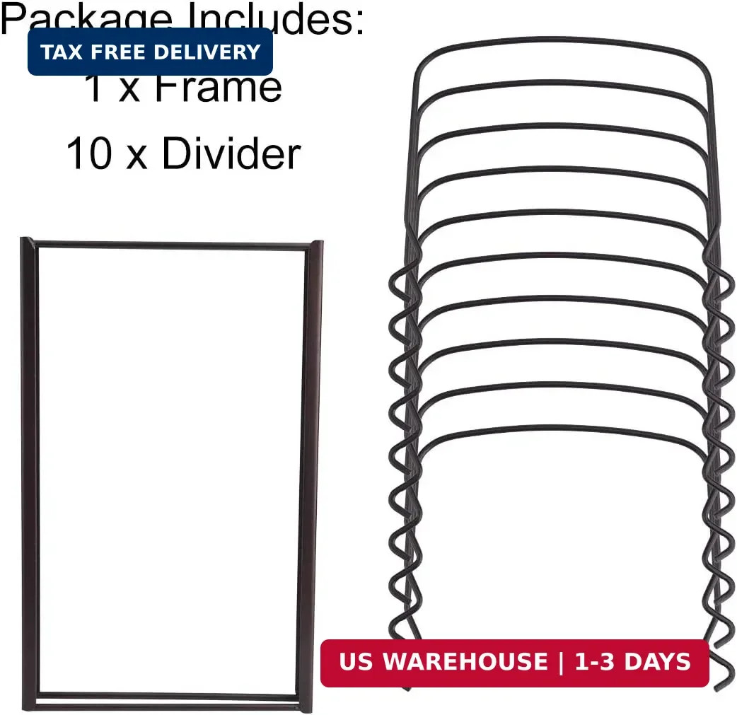 10+ Bakeware Organizer Rack for Kitchen Bakeware, Cookware, Dinnerware