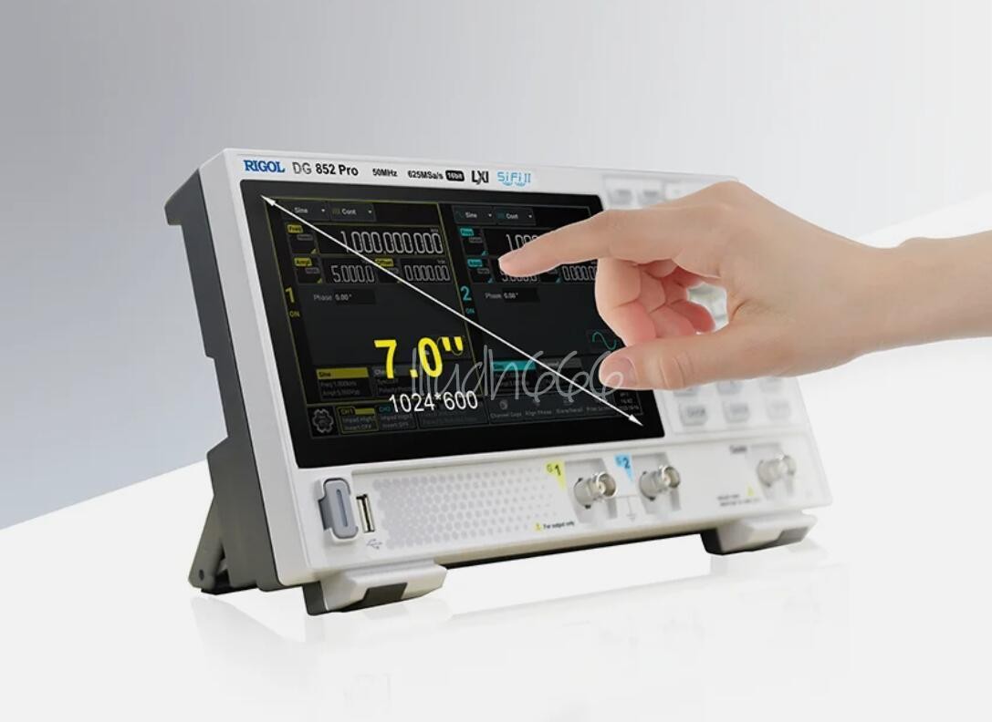 7'' Touch Screen RIGOL DG852 Pro 50MHz Dual Channel Arbitrary Waveform Generator