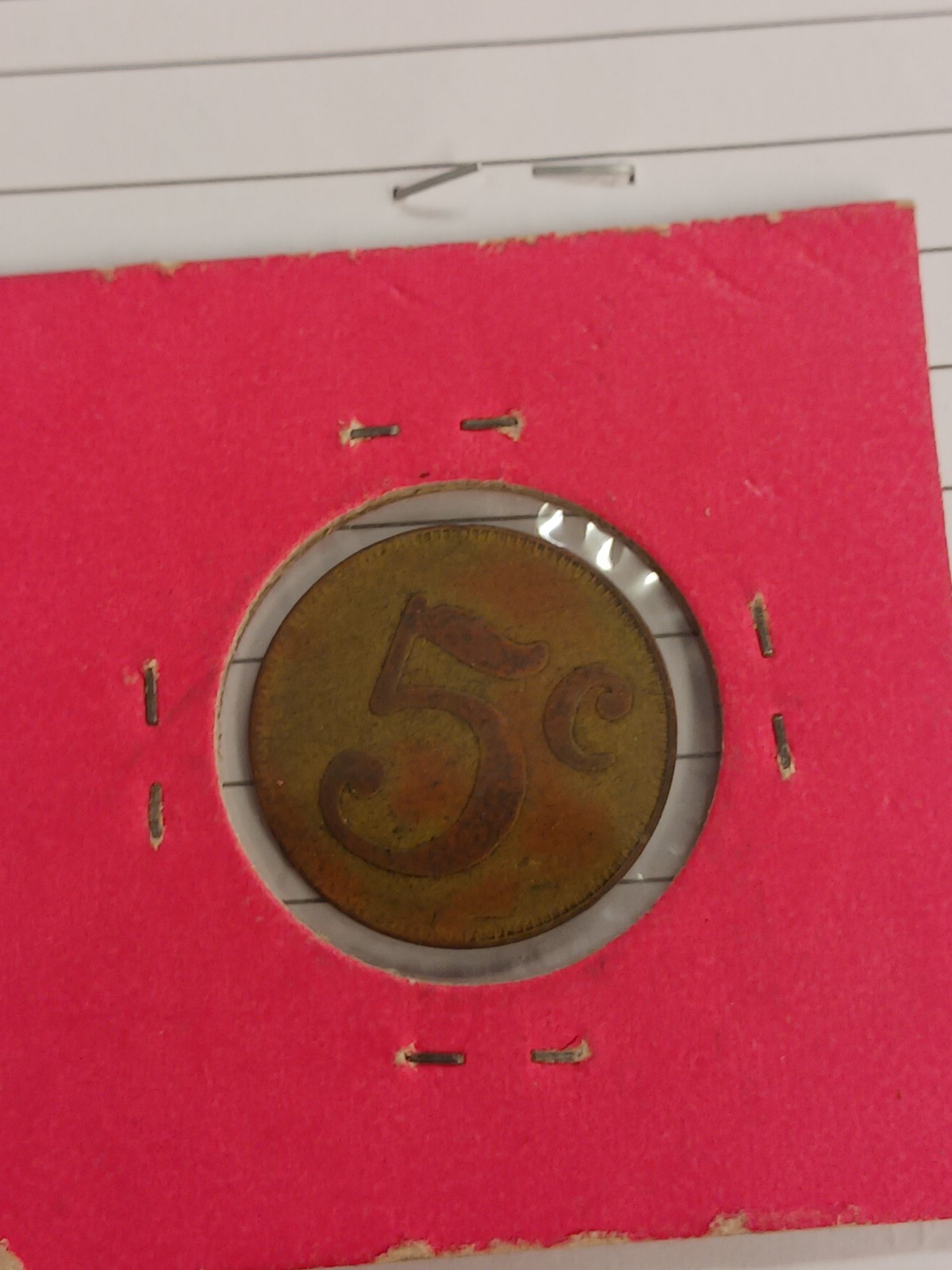 Gaming Token Vintage 5 C