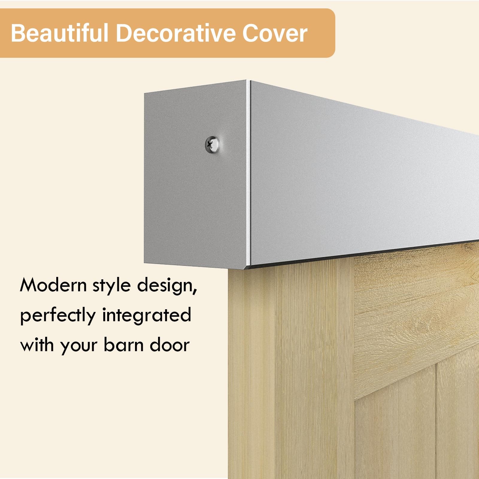Barnbase 8Ft Sliding Barn Door Hardware Clearance Aluminium Alloy Rail Hardware