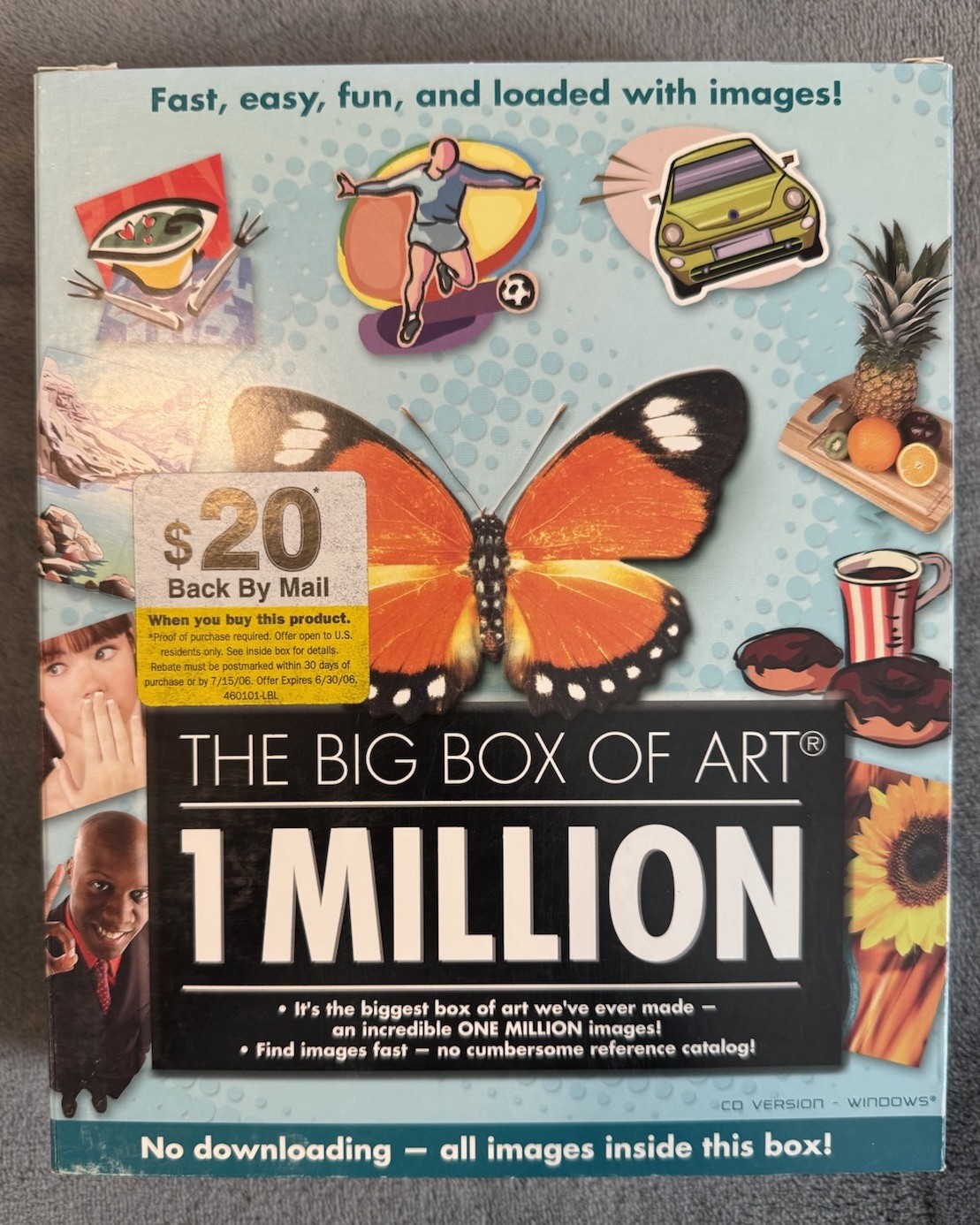 NIB Vintage The Big Box of Art: 1,000,000 Images ClipArt On CD ROM
