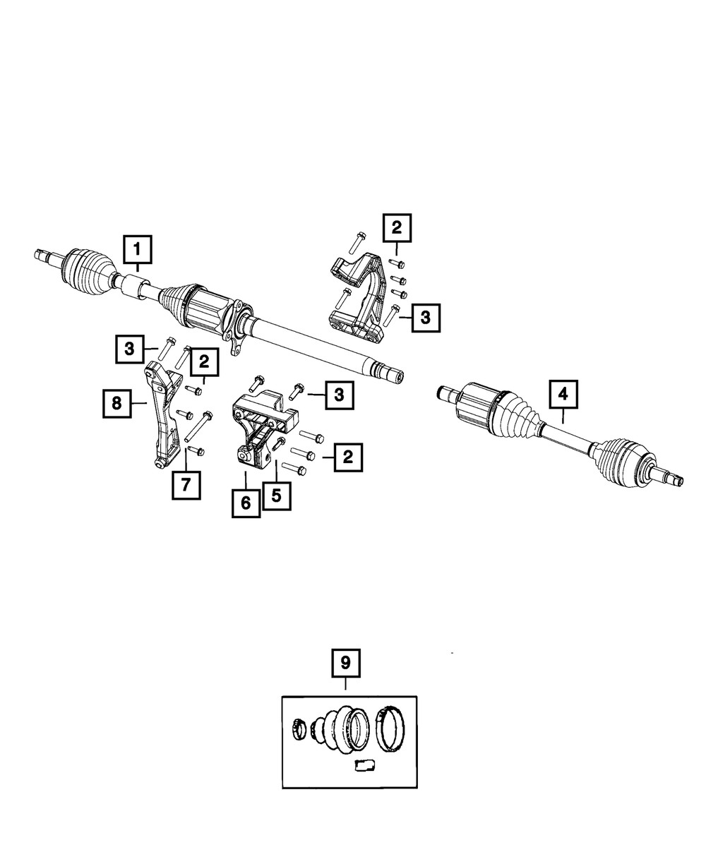 Genuine Mopar Hex Flange Head Bolt 6104220AA