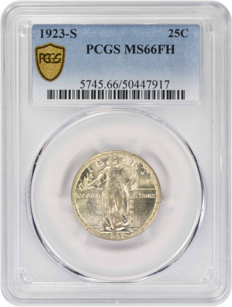 1923-S Standing Liberty Silver Quarter MS66FH PCGS