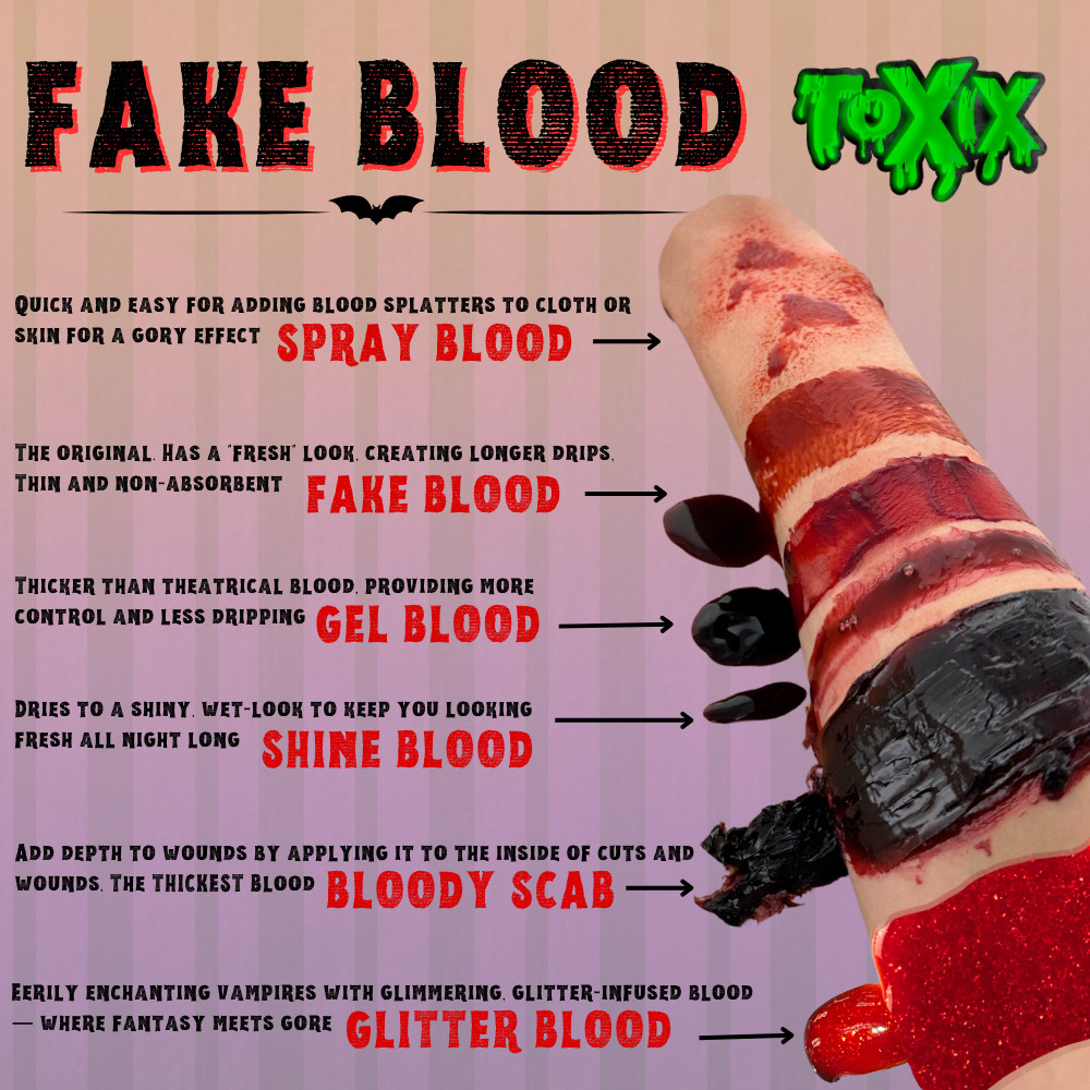 Sparkling Red Glitter Fake Blood - 1 Oz | Realistic Halloween Costume Makeup