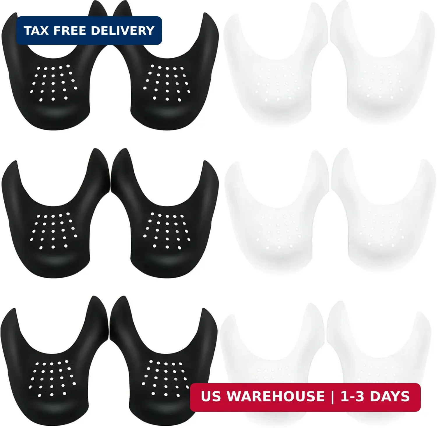 6 Pairs Crease Protectors for Air Force Shoes, Sneaker Guard, Shoes Protector Pr