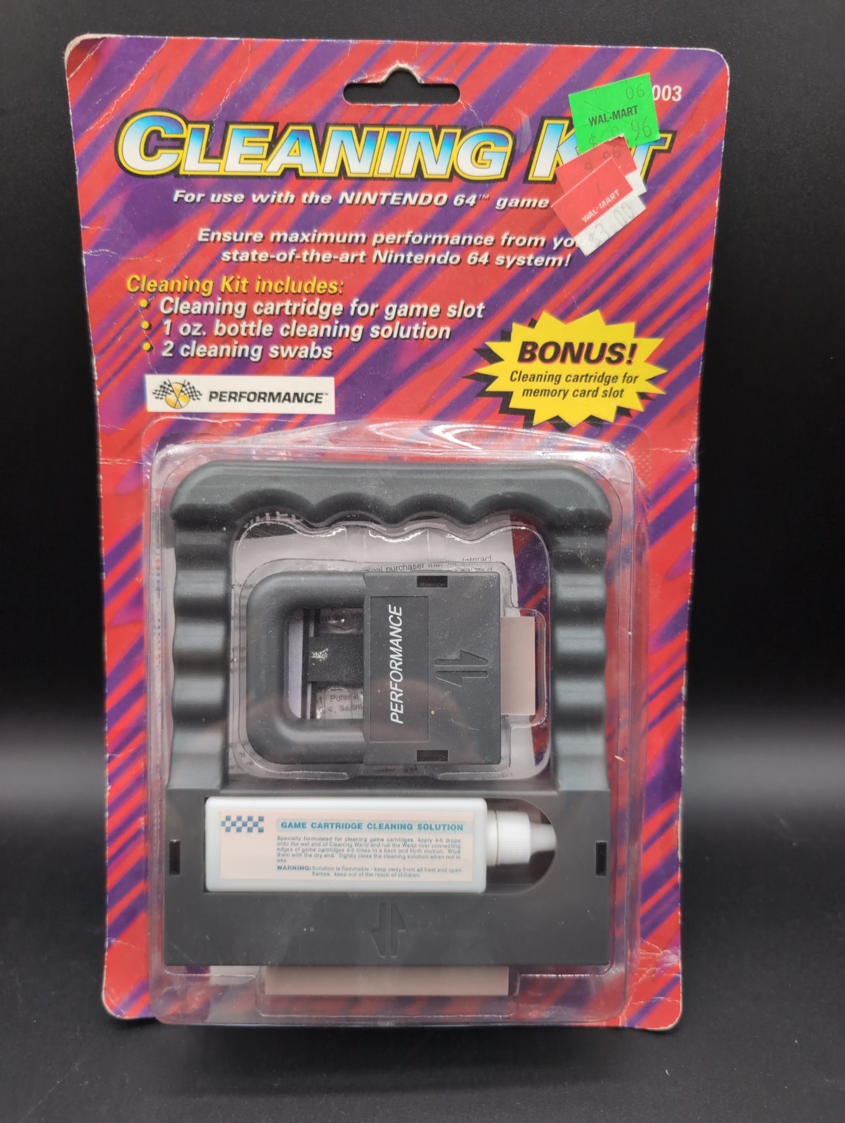Vintage Performance Cleaning Kit P-003 Nintendo 64 Genuine New Unused
