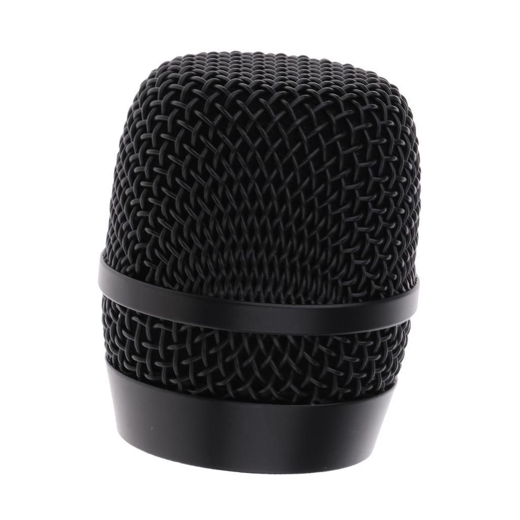 Steel Microphone Ball Grill Head Black Mic Replacement Parts
