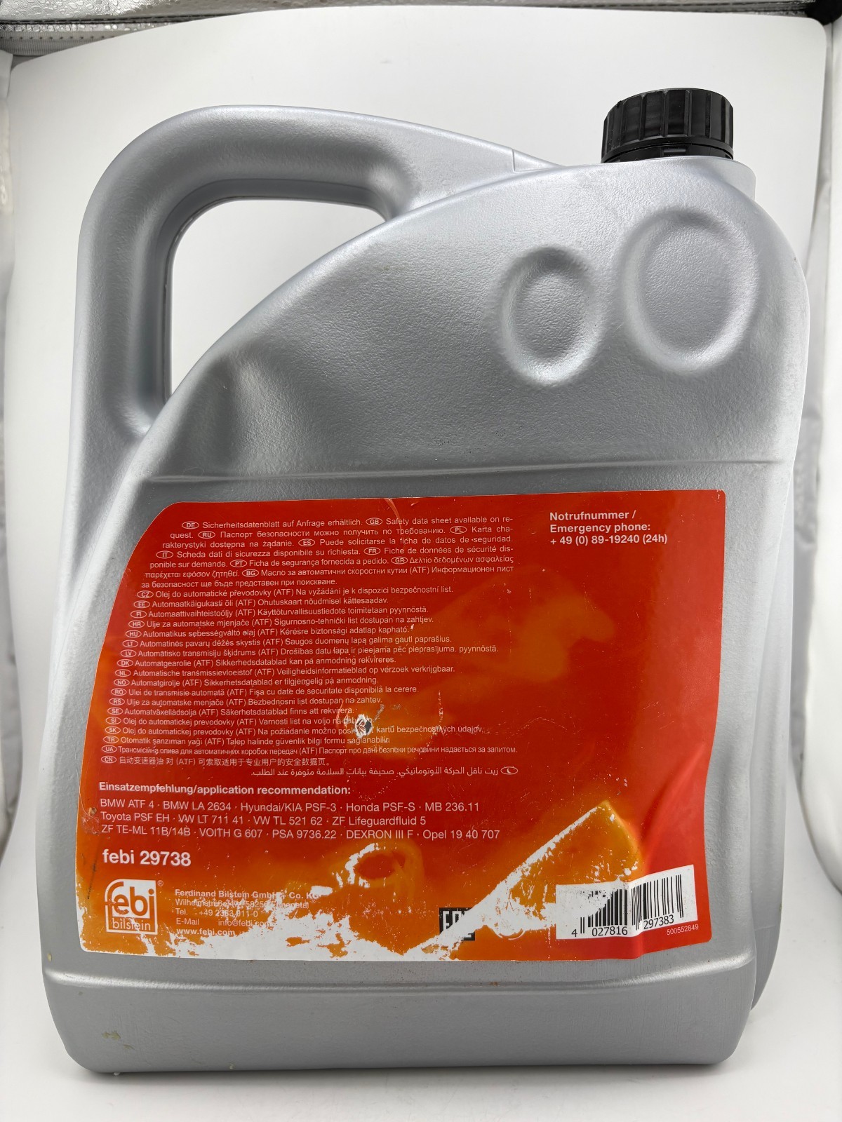 5 LITER FEBI 29738 Automatic Trans. oil Fluid ATF For AUDI VW Volkswagen