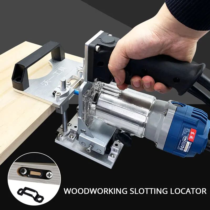 Slotting Locator Router Trimming Machine 2 in 1 Invisible Fastener Punch Bracket
